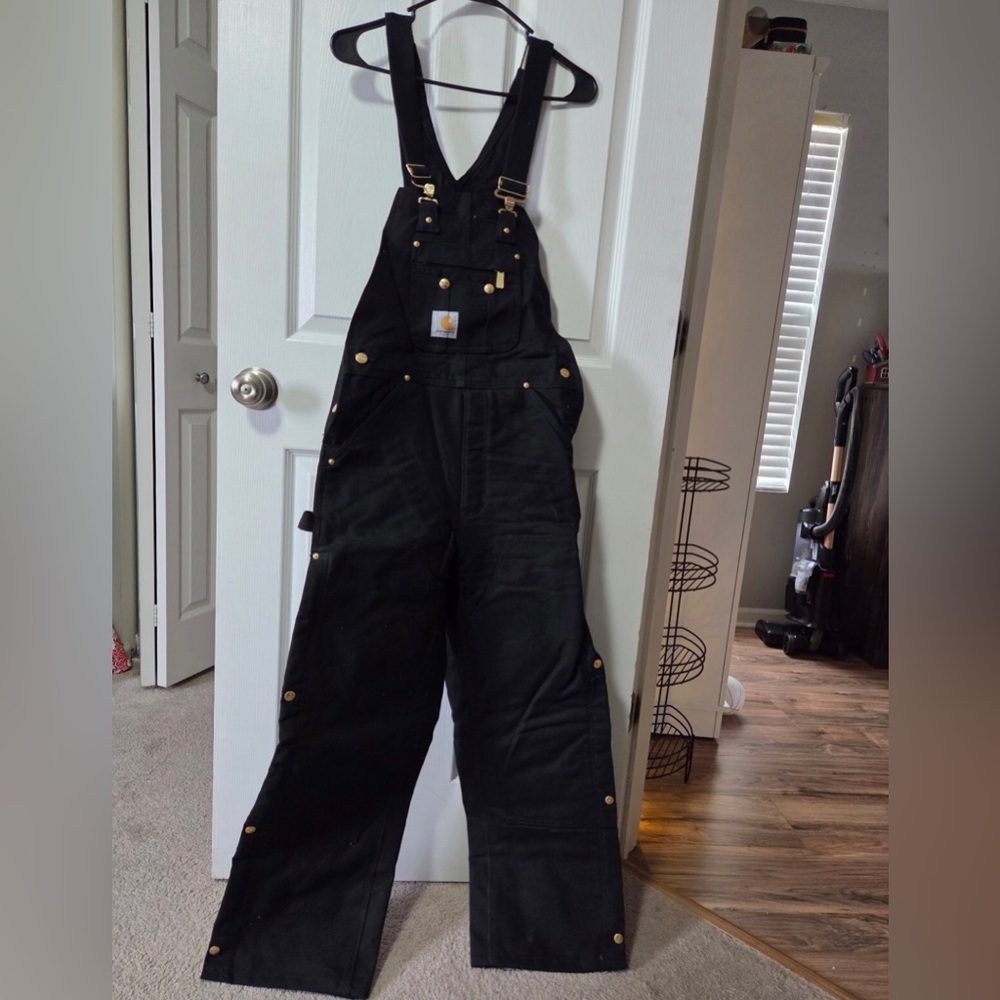 Carhartt Black Men's insulated bib overall